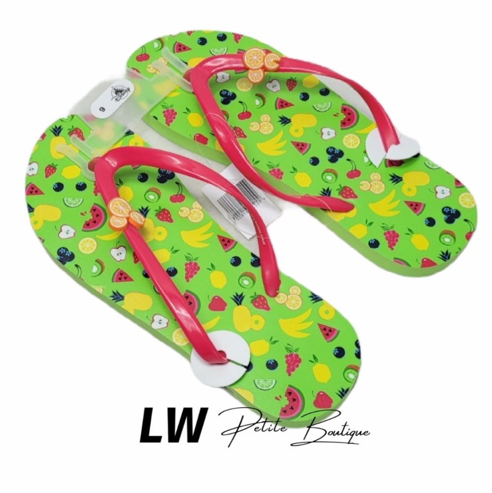 Disney Mickey Fruit Flip Flops Sz 9